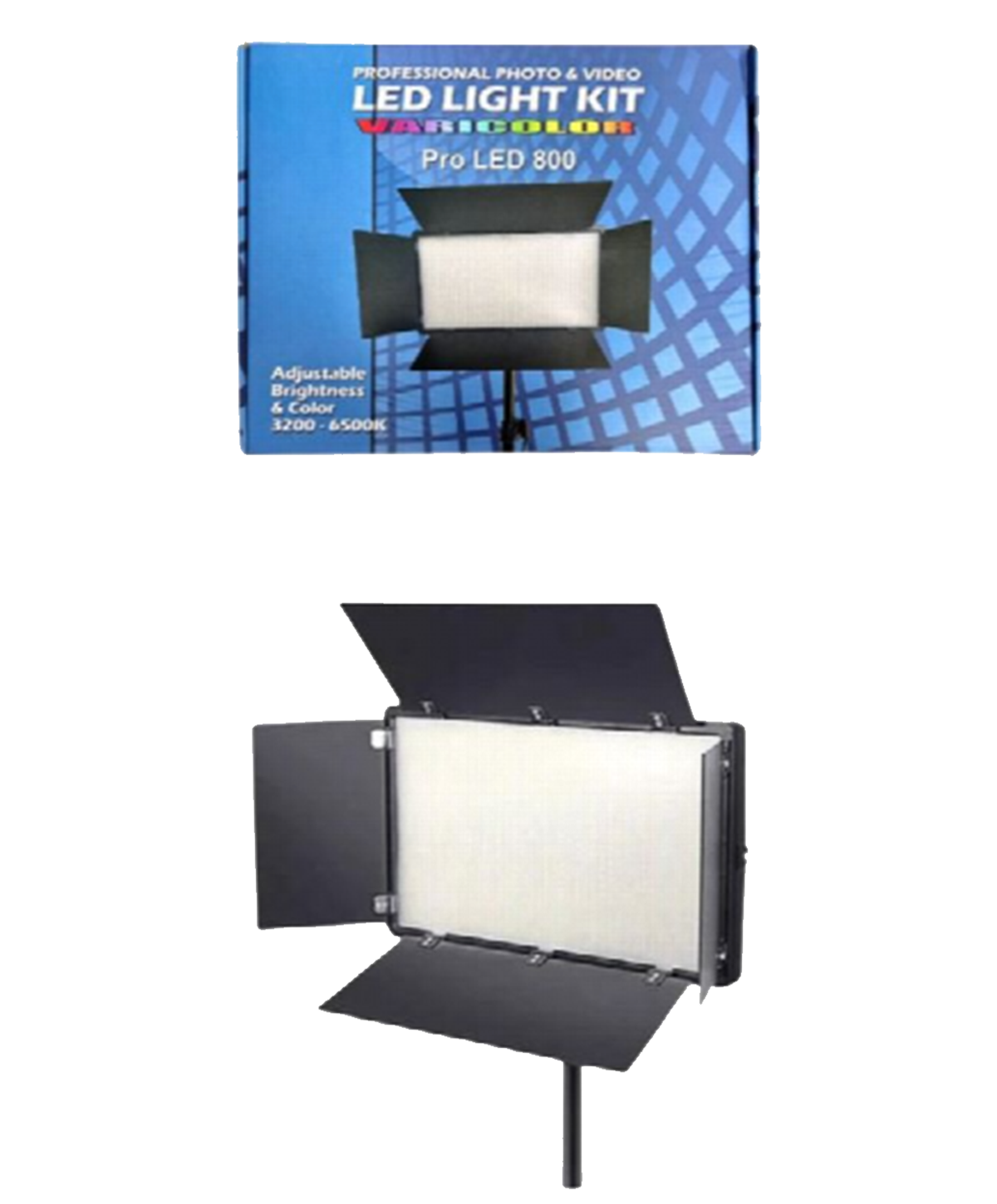 Pro LED 800 Varicolor Professional Photo & Video LED Light Kit