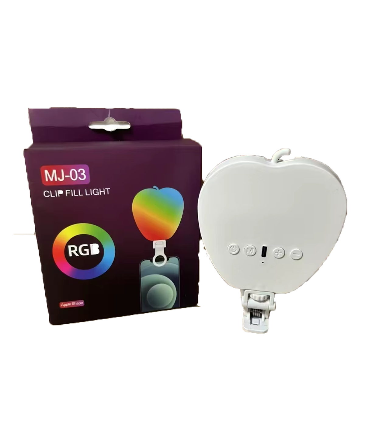 MJ-03 RGB Clip Fill Light (Apple Shape)