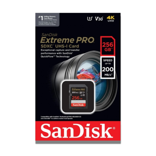 SanDisk Extreme PRO 256GB SDXC UHS-I Memory Card