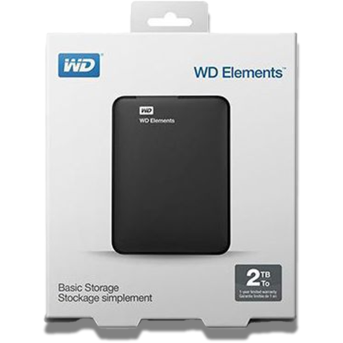 WD Elements 2TB Portable External Hard Drive