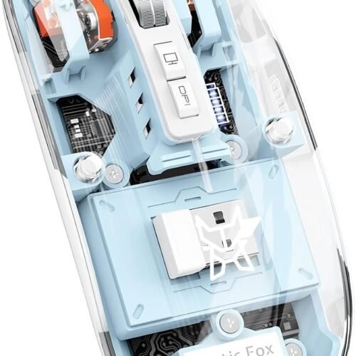 Transparent Wireless Mouse – Backlit & Rechargeable